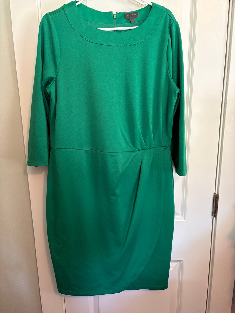 The Limited Green Ponte Sheath Dress